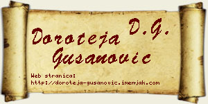 Doroteja Gušanović vizit kartica
